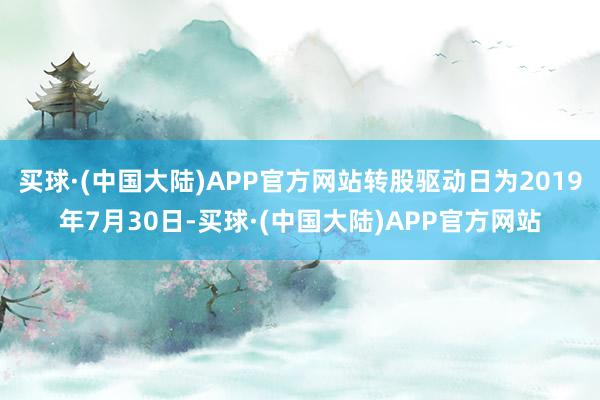 买球·(中国大陆)APP官方网站转股驱动日为2019年7月30日-买球·(中国大陆)APP官方网站