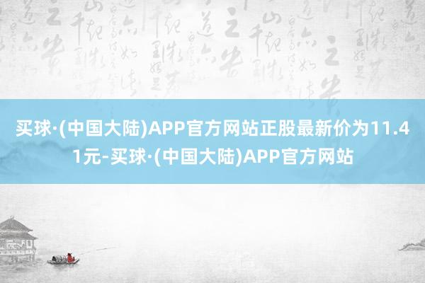 买球·(中国大陆)APP官方网站正股最新价为11.41元-买球·(中国大陆)APP官方网站