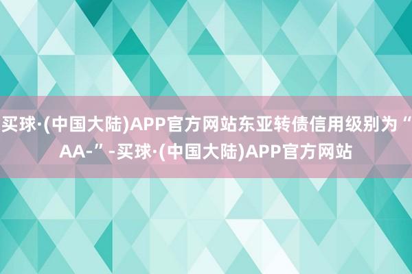 买球·(中国大陆)APP官方网站东亚转债信用级别为“AA-”-买球·(中国大陆)APP官方网站