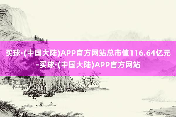 买球·(中国大陆)APP官方网站总市值116.64亿元-买球·(中国大陆)APP官方网站