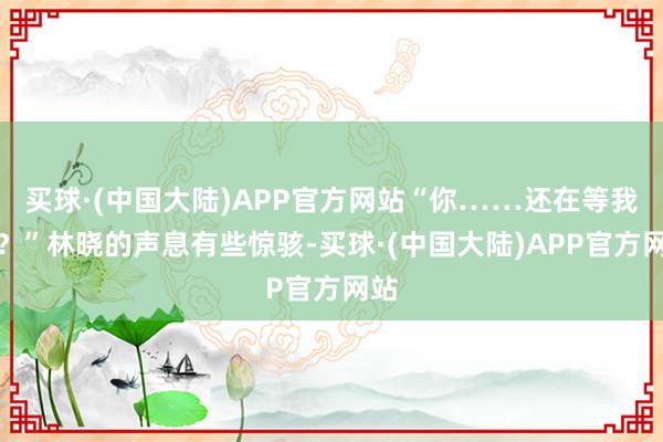 买球·(中国大陆)APP官方网站“你……还在等我吗？”林晓的声息有些惊骇-买球·(中国大陆)APP官方网站